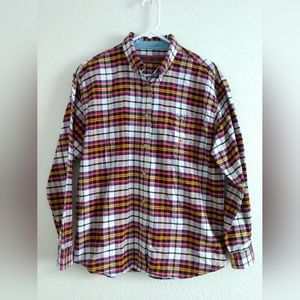 Twenty X Plaid Shirt Long Sleeve Button Front Size Large Chest 42"